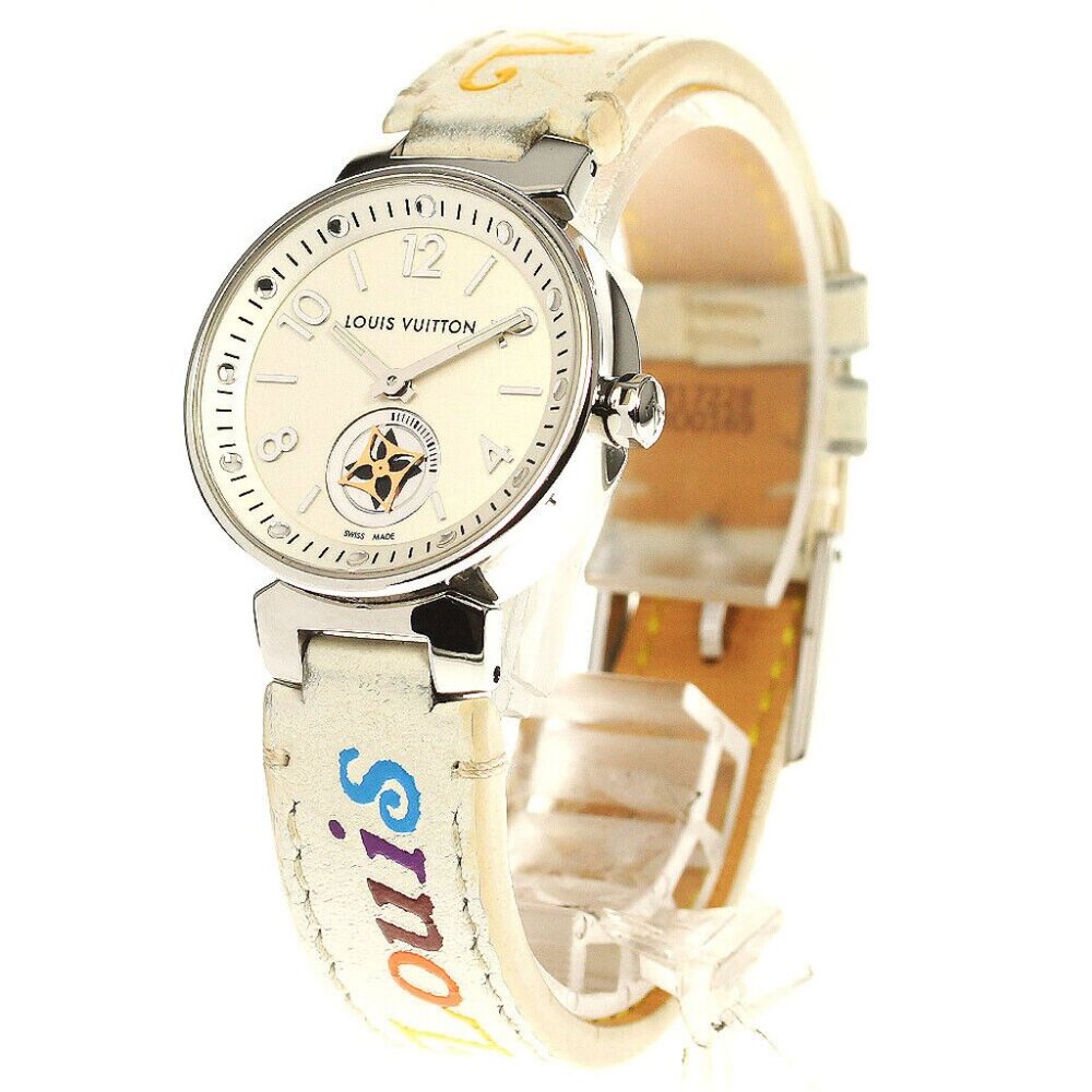 LOUIS VUITTON Tambour Moon Star Q8J10 white Dial Quartz Ladies Watch_777962 - Picture 3 of 7